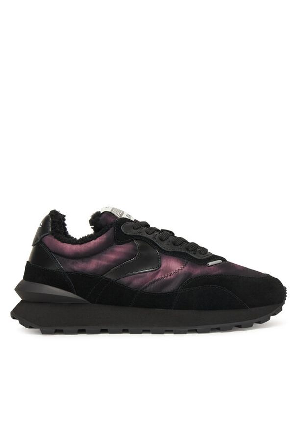 Voile Blanche Sneakersy Qwark Hype Fur Man. 2017974-09 Czarny. Kolor: czarny. Materiał: zamsz, skóra