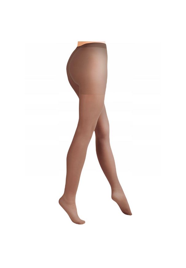 Brązowe rajstopy Gabriella Classic 20 den mocca. Kolor: brązowy. Materiał: lycra, tkanina, włókno, elastan, poliamid. Wzór: gładki