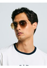 Big-Star - Okulary przeciwsłoneczne unisex brązowe Relios 803. Kolor: brązowy