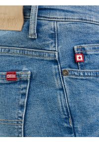 Big-Star - Jeansy męskie skinny z przetarciami niebieskie Jeffray 298. Kolor: niebieski. Styl: elegancki #5