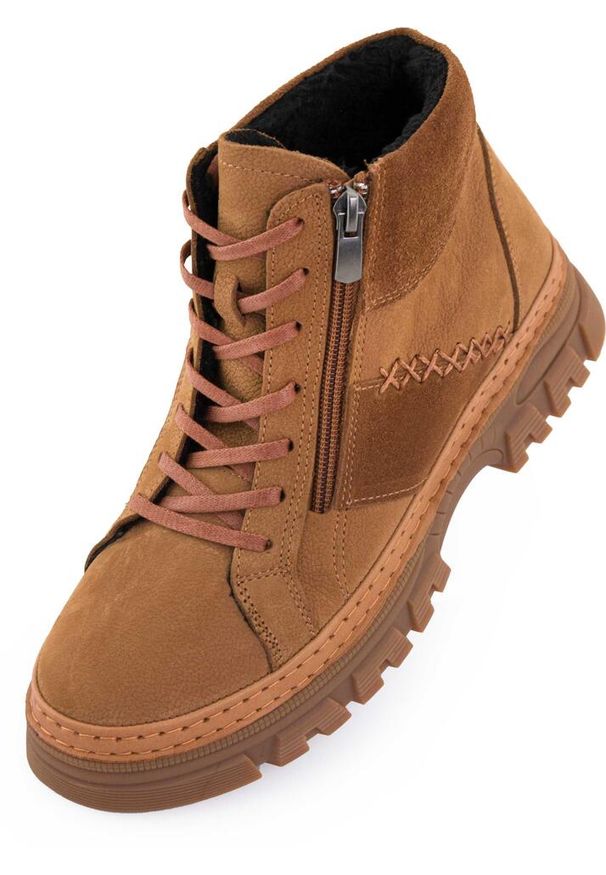 ENELL - Eleganckie Zimowe Buty dla Kobiet Nell 207 Coconut - Rozmiar 37. Kolor: brązowy. Materiał: syntetyk, skóra, materiał. Sezon: zima. Styl: elegancki