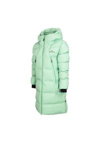 Bergson - Kurtka damska płaszcz SNOW LEOPARD Primaloft1. Kolor: zielony, żółty, wielokolorowy. Materiał: puch. Technologia: Primaloft. Sezon: zima. Sport: turystyka piesza