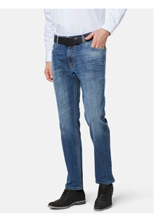 Bugatti Jeansy 3919D 26612 Granatowy Modern Fit. Kolor: niebieski