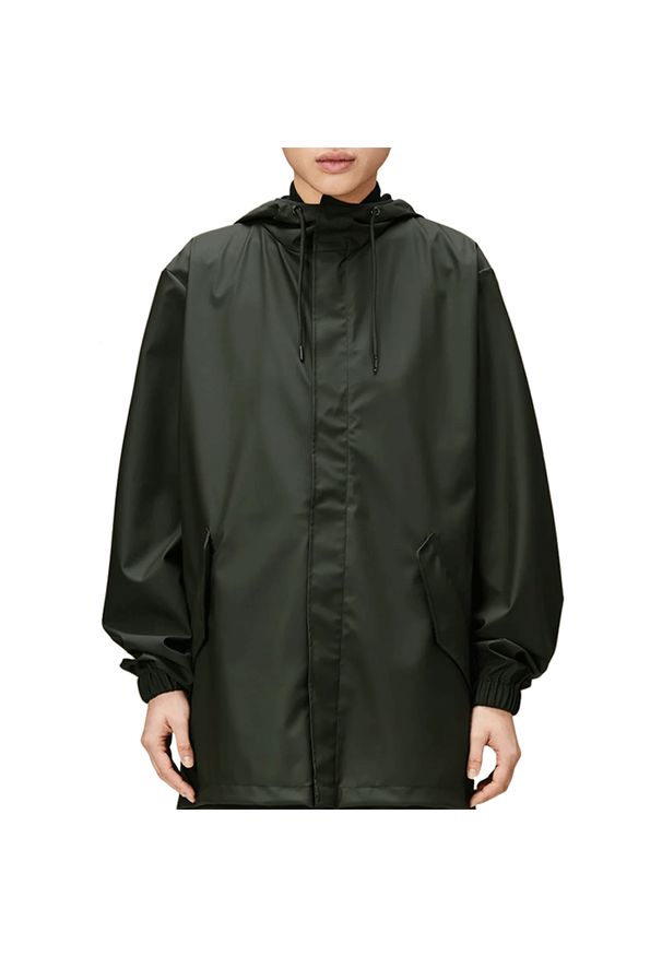 Kurtka Rains Fishtail 18010-03 - zielona. Kolor: zielony. Materiał: poliester, materiał