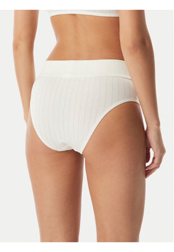 Calvin Klein Underwear Figi klasyczne z wysokim stanem LV00QF8713 Kremowy. Stan: podwyższony. Kolor: kremowy. Materiał: bawełna
