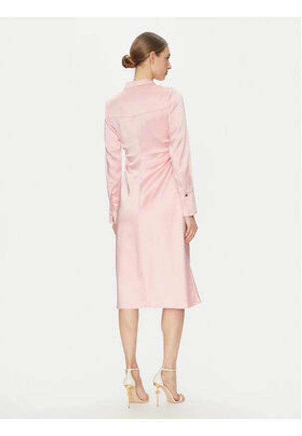 DKNY Sukienka koszulowa DD4KTE31 Różowy Regular Fit. Kolor: różowy. Materiał: syntetyk. Typ sukienki: koszulowe