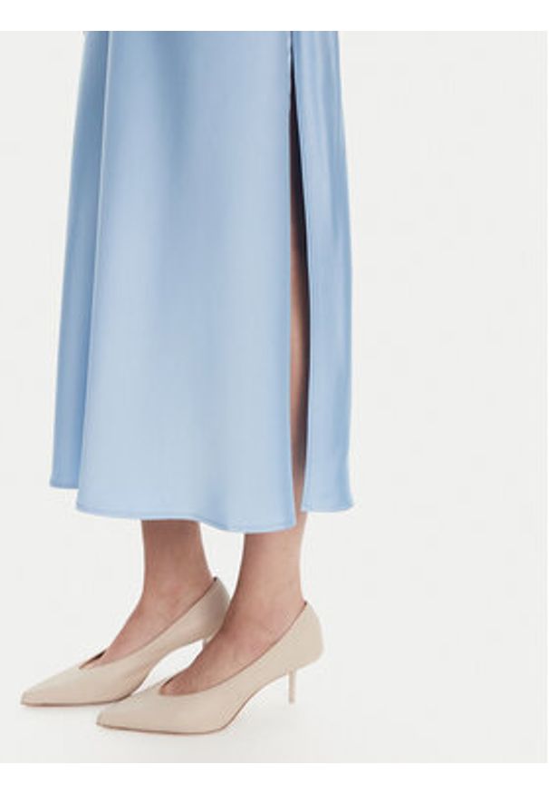 Imperial Sukienka koktajlowa AEAOJBA Błękitny Regular Fit. Kolor: niebieski. Materiał: syntetyk. Styl: wizytowy