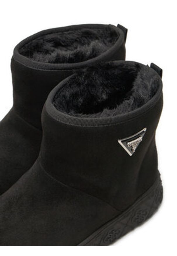 Guess Botki Unitie FLFUTY ESU06 Czarny. Kolor: czarny. Materiał: zamsz, skóra