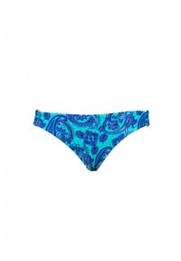 CAHA CAPO DUBAI - Dół od bikini Georgia. Kolor: niebieski. Materiał: materiał. Wzór: nadruk, paisley, aplikacja
