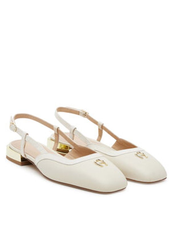 Aigner Baleriny Fashion Saskia 18A 1251090 Biały. Kolor: biały. Materiał: skóra