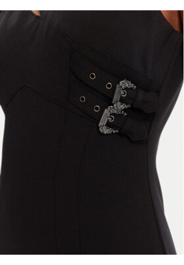 Versace Jeans Couture Sukienka codzienna 79HAO908 J0092 Czarny Slim Fit. Okazja: na co dzień. Kolor: czarny. Materiał: syntetyk. Typ sukienki: proste. Styl: casual