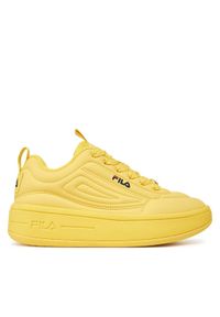 Fila Sneakersy Superbubble FFW0536 20026 Żółty. Kolor: żółty. Materiał: skóra