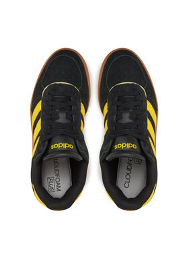 Adidas - adidas Sneakersy Breaknet Sleek JH6897 Czarny. Kolor: czarny. Materiał: skóra, zamsz