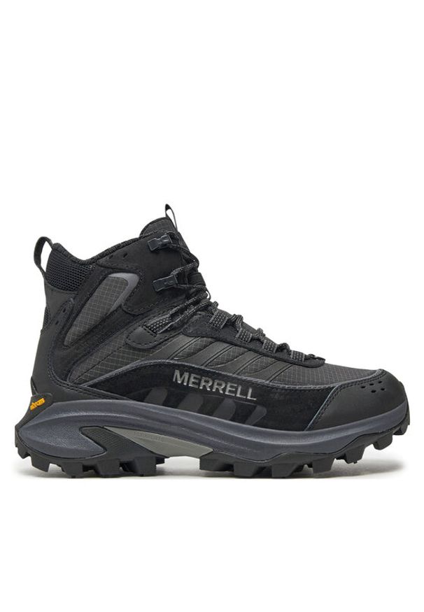 Merrell Śniegowce Moab Speed 2 Thermo Mid Wp J068305 Czarny. Kolor: czarny. Materiał: skóra, zamsz