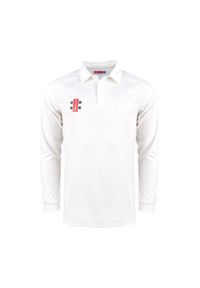 GRAY-NICOLLS - Profesjonalna koszulka z długim rękawem Gray-Nicolls V2. Kolor: biały. Długość rękawa: długi rękaw. Długość: długie #1