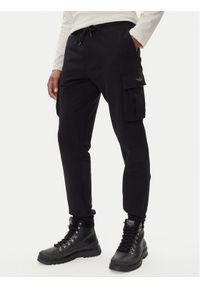 Aeronautica Militare Spodnie dresowe 252PF1010UF00662 Czarny Regular Fit. Kolor: czarny. Materiał: bawełna #1