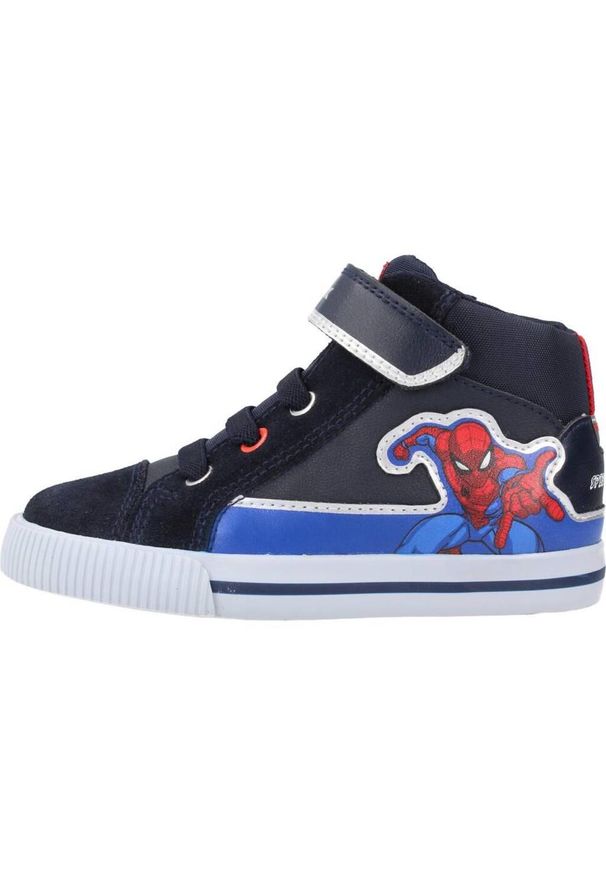 Geox - Buty GEOX B KILWI BOY Niebieski. Kolor: niebieski. Materiał: tkanina, skóra. Sport: turystyka piesza