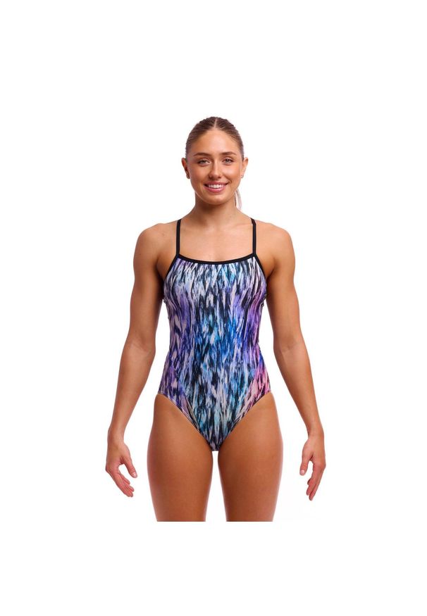 Strój do pływania FUNKITA Fly Dye - Single Strap. Kolor: wielokolorowy