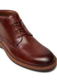 Clarks Trzewiki Aldwin Chukka 26178425 Brązowy. Kolor: brązowy. Materiał: skóra