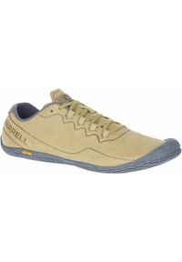 Buty do chodzenia męskie Merrell Vapor Glove 3 Luna Ltr. Zapięcie: sznurówki. Kolor: beżowy. Materiał: guma, syntetyk, materiał, skóra, tkanina. Szerokość cholewki: normalna. Sport: turystyka piesza