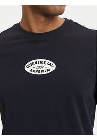 Napapijri T-Shirt S-Flint NP0A4FZZ Czarny Regular Fit. Kolor: czarny. Materiał: bawełna #3