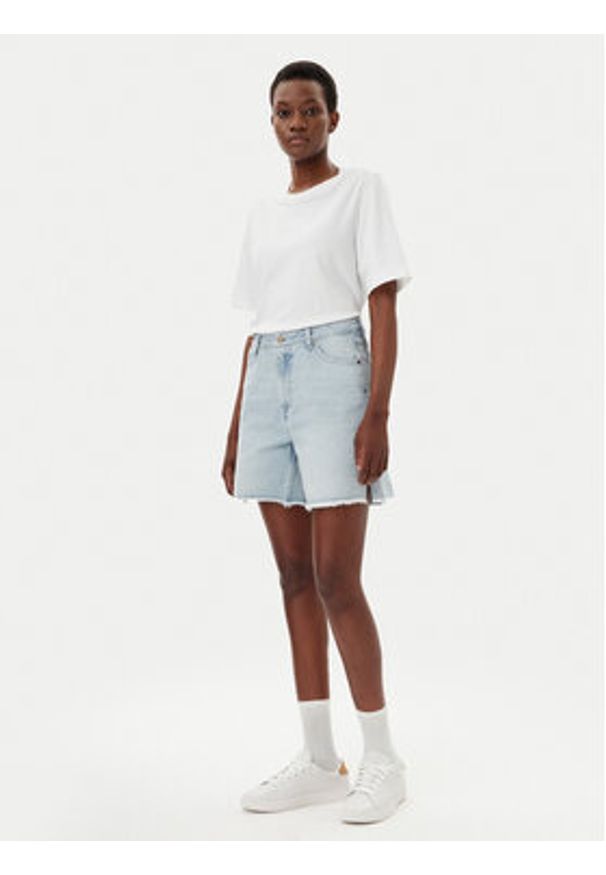 Karl Kani Szorty jeansowe Og Slit 6110098 Niebieski Relaxed Fit. Kolor: niebieski. Materiał: bawełna