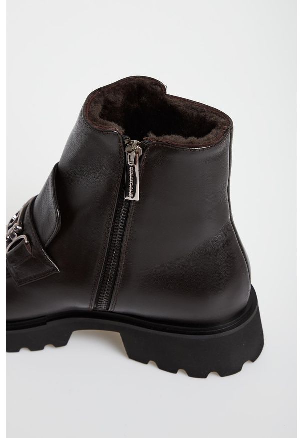 Botki damskie skórzane CESARE CASADEI. Materiał: skóra