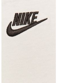 Nike Sportswear - Longsleeve. Kolor: biały. Materiał: bawełna, dzianina. Długość rękawa: długi rękaw. Wzór: gładki #2