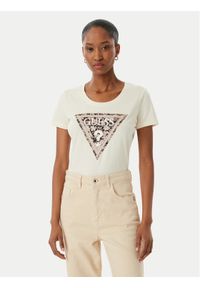 Guess T-Shirt W6RI32 J1314 Écru Regular Fit. Kolor: kremowy. Materiał: bawełna #1