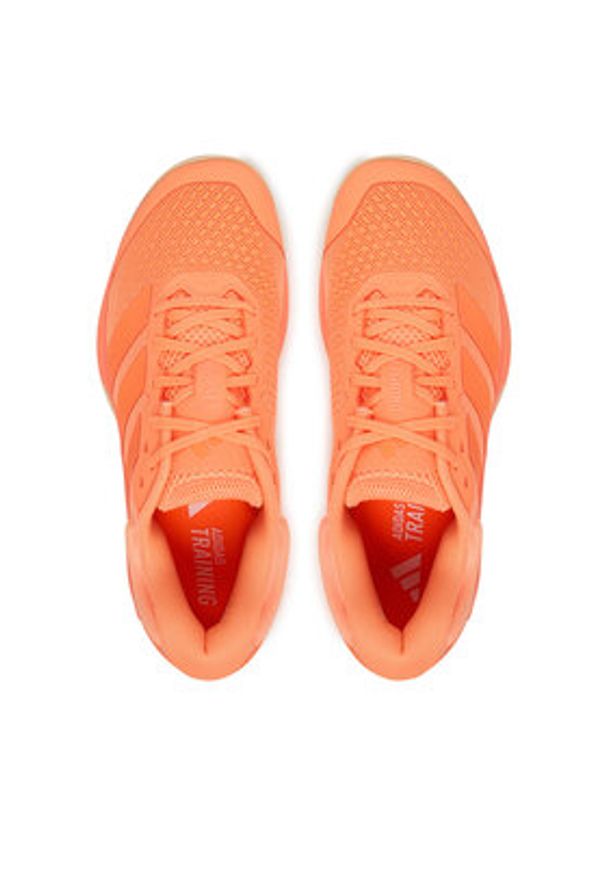 Adidas - adidas Buty na siłownię Dropset 4 JR4665 Pomarańczowy. Kolor: pomarańczowy. Materiał: materiał. Sport: fitness