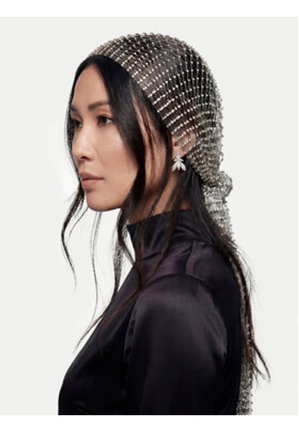 Patrizia Pepe Chusta na głowę 8F0128/J405-S980 Srebrny. Kolor: srebrny. Materiał: poliester