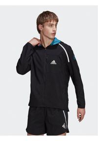 Adidas - adidas Kurtka do biegania Marathon For The Oceans HM1212 Czarny Slim Fit. Kolor: czarny. Materiał: syntetyk #1