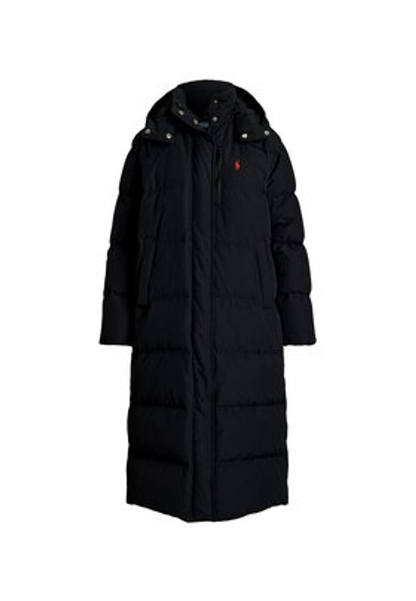 Polo Ralph Lauren Kurtka zimowa 211941005002 Czarny Regular Fit. Typ kołnierza: polo. Kolor: czarny. Materiał: syntetyk, bawełna. Sezon: zima
