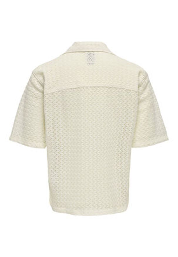 Only & Sons Koszula Novak 22034187 Beżowy Relaxed Fit. Kolor: beżowy. Materiał: syntetyk