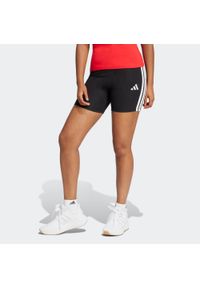 Adidas - Spodenki fitness damskie ADIDAS. Kolor: czarny. Materiał: bawełna, włókno, materiał. Sport: fitness