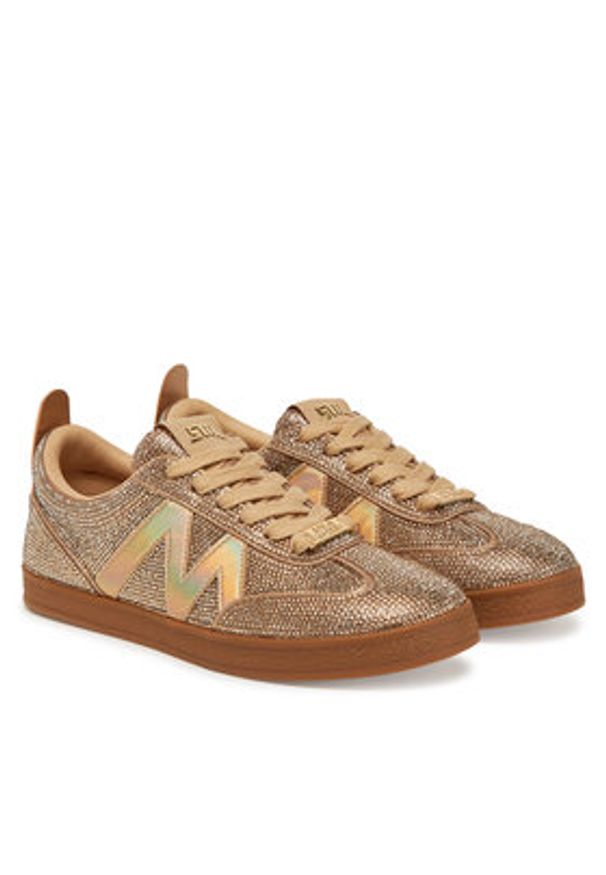 Steve Madden Sneakersy Degree-R SM11003778 Różowe złoto. Kolor: wielokolorowy, różowy, złoty. Materiał: materiał