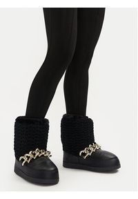 Love Moschino - LOVE MOSCHINO Śniegowce JA24322G0LISI000 Czarny. Kolor: czarny. Materiał: materiał #7