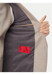 Hugo - HUGO Garnitur Arti/Hesten242V1X 50559671 Beżowy Extra Slim Fit. Kolor: beżowy. Materiał: bawełna, len #3