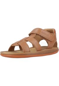 Camper - Sandały CAMPER BICHO FW Brązowy. Kolor: brązowy. Materiał: skóra. Sezon: lato