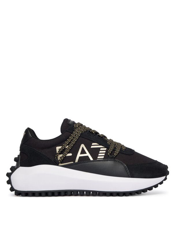 EA7 Emporio Armani Sneakersy 7X000355 AF18869 MC021 Czarny. Kolor: czarny. Materiał: materiał