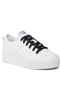 Adidas - adidas Buty Nizza Platform W FV5322 Biały. Kolor: biały. Materiał: materiał. Obcas: na platformie #3