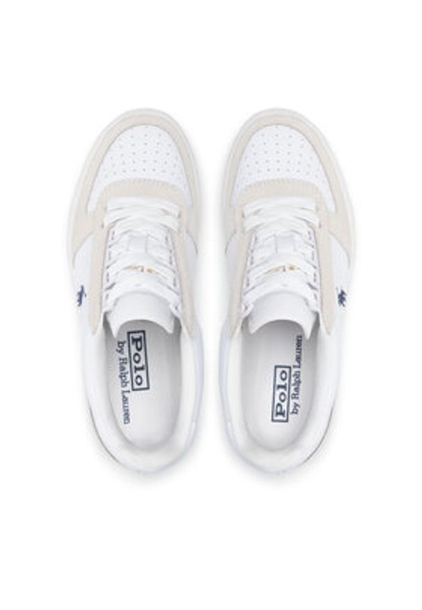 Polo Ralph Lauren Sneakersy Polo Crt Pp 809834463002 Biały. Kolor: biały. Materiał: skóra