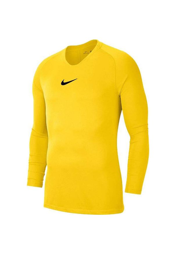 Koszulka termoaktywna męska Nike Dry Park. Kolor: żółty. Długość rękawa: długi rękaw