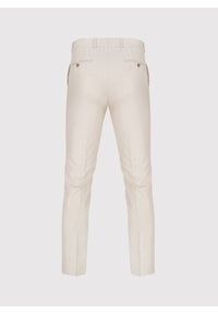 Pako Lorente - PAKO LORENTE - Beżowe spodnie ganiturowe z lnem. Kolor: beżowy. Materiał: len. Styl: młodzieżowy, elegancki #4