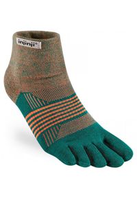 Skarpety trailowe damskie Injinji Mini-Crew. Kolor: niebieski, wielokolorowy, pomarańczowy. Sport: bieganie #1