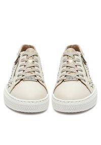 Rieker Sneakersy L5904-60 Beżowy. Kolor: beżowy. Materiał: skóra #6