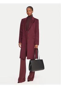 BOSS Płaszcz wełniany Classin 50548371 Fioletowy Regular Fit. Kolor: fioletowy. Materiał: wełna #3