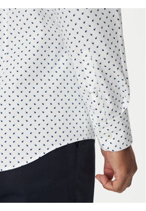 BOSS Koszula 50532828 Błękitny Slim Fit. Kolor: niebieski. Materiał: bawełna