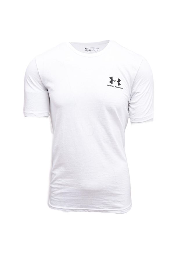 Lewy T-Shirt Under Armour Sportstyle Dorosłych. Kolor: biały