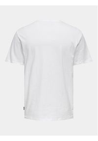 Only & Sons T-Shirt Smart 22026726 Biały Regular Fit. Kolor: biały. Materiał: bawełna #3